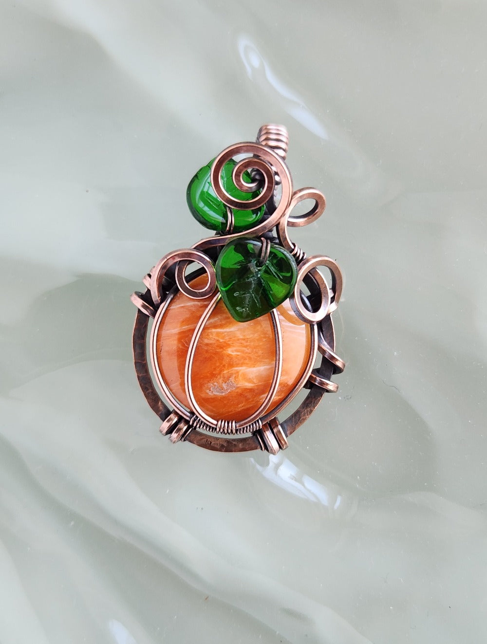 Spiny Oyster Shell Copper Pumpkin