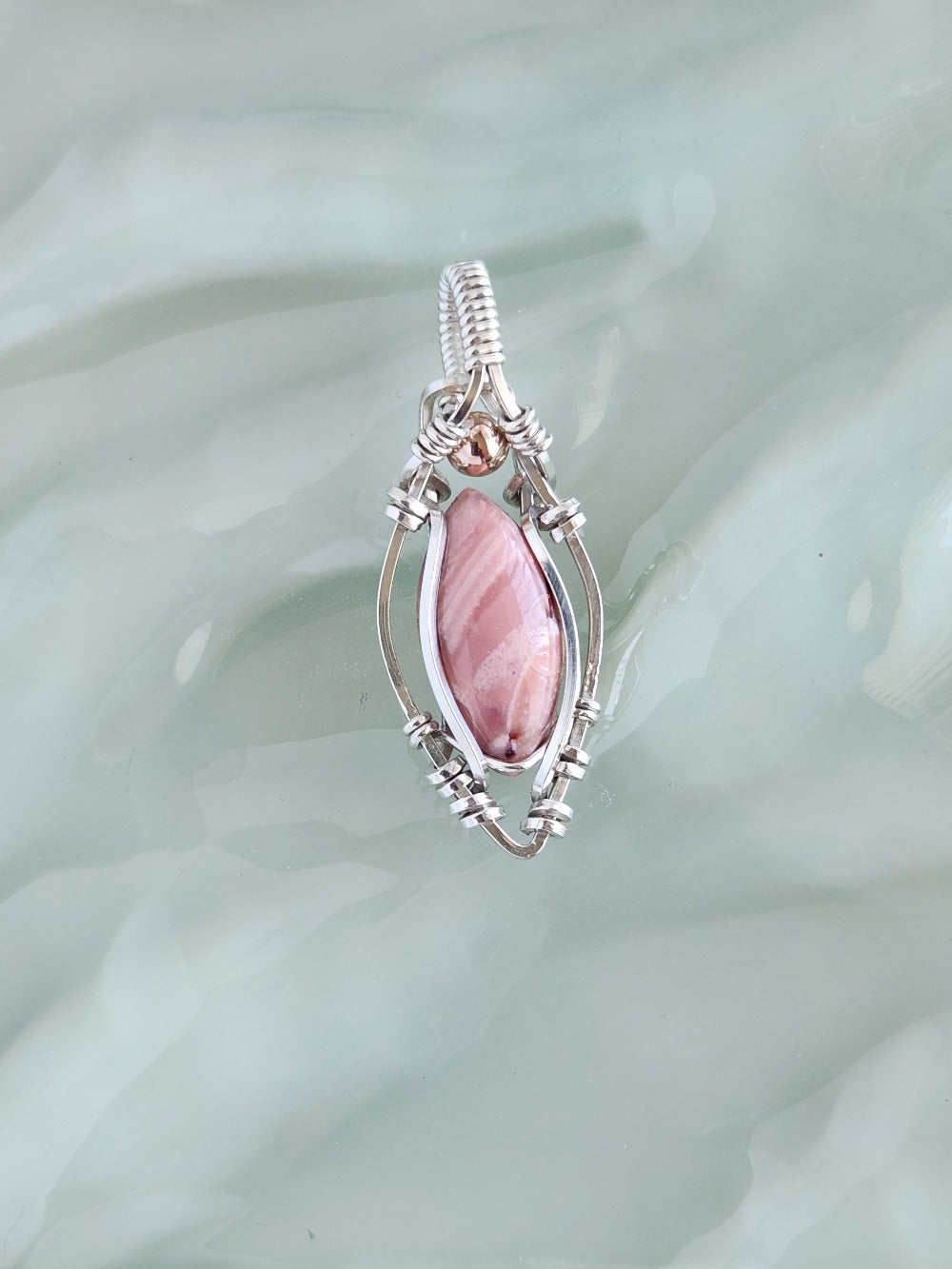 Pink Opal in Sterling Silver