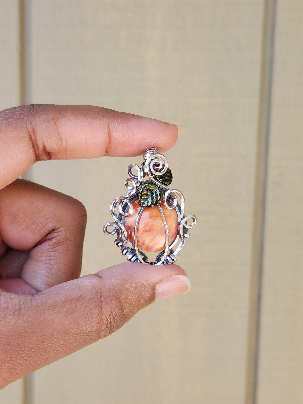 Spiny Oyster Shell Silver Pumpkin