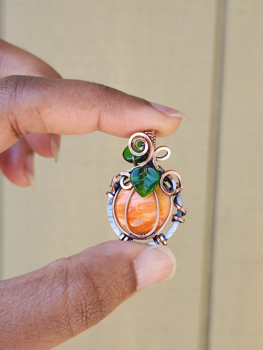 Spiny Oyster Shell Copper Pumpkin