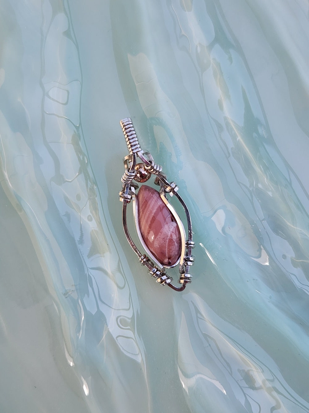 Pink Opal in Sterling Silver