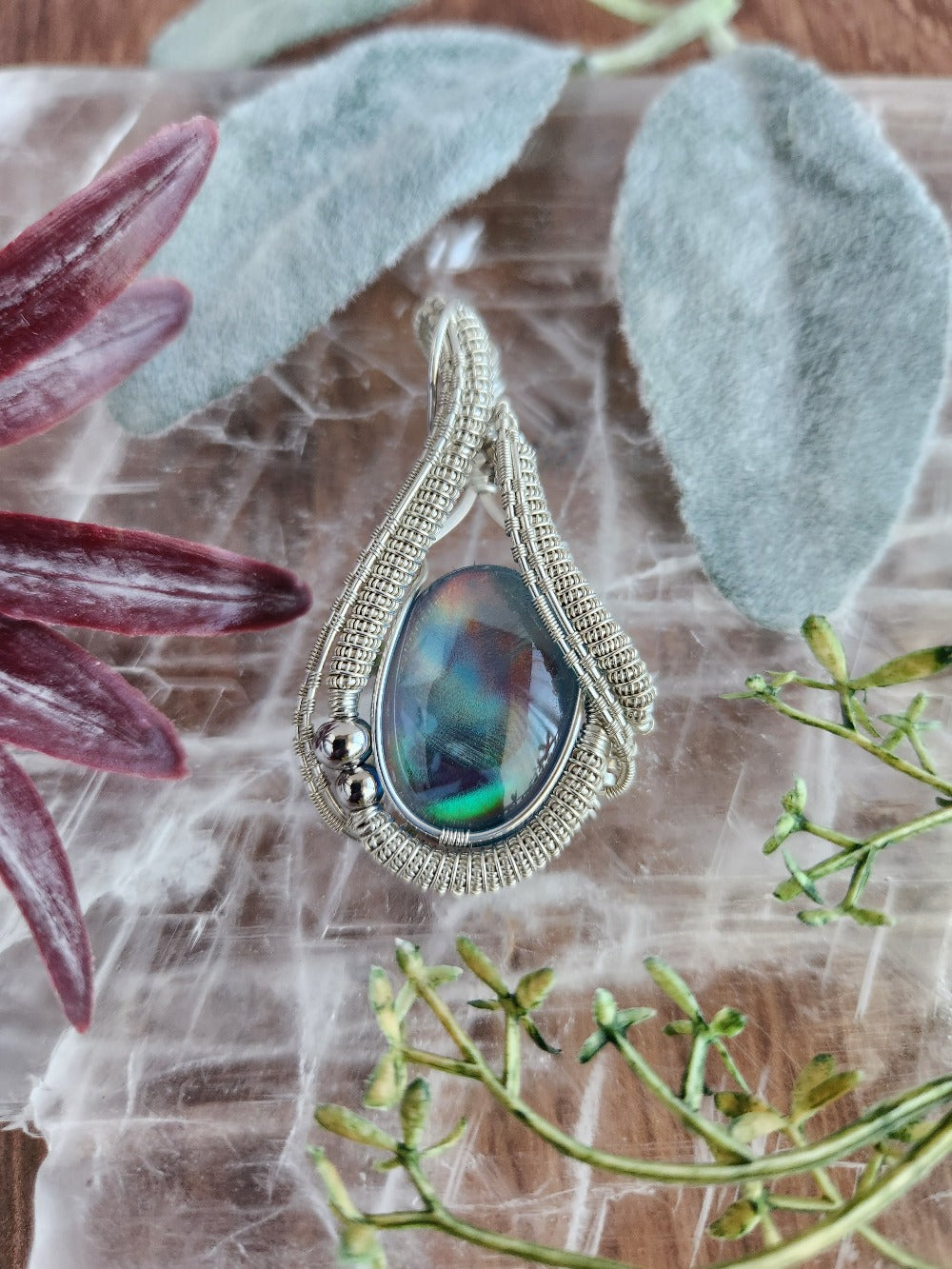 Aurora Opal Glow Pendant