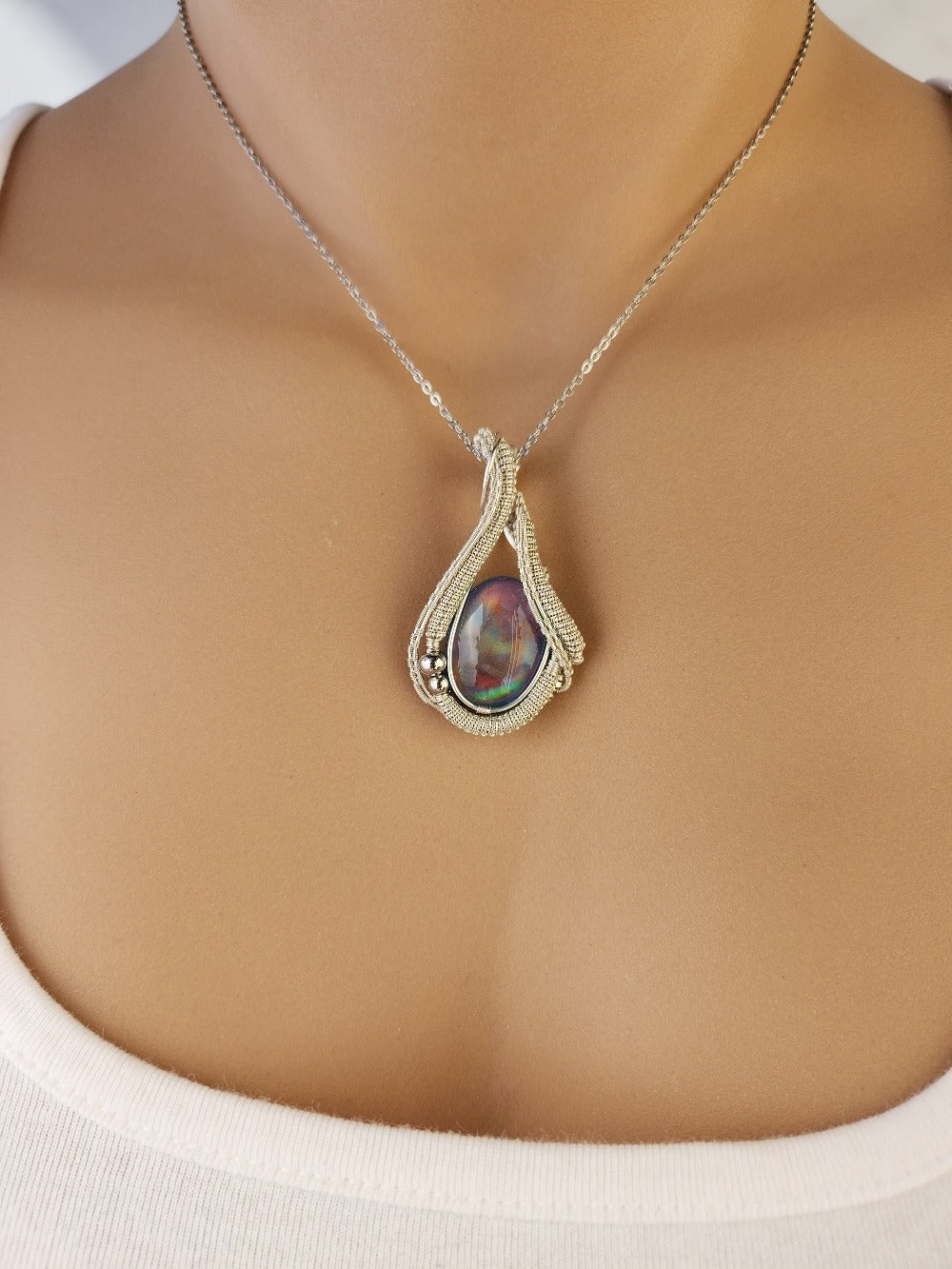 Aurora Opal Glow Pendant