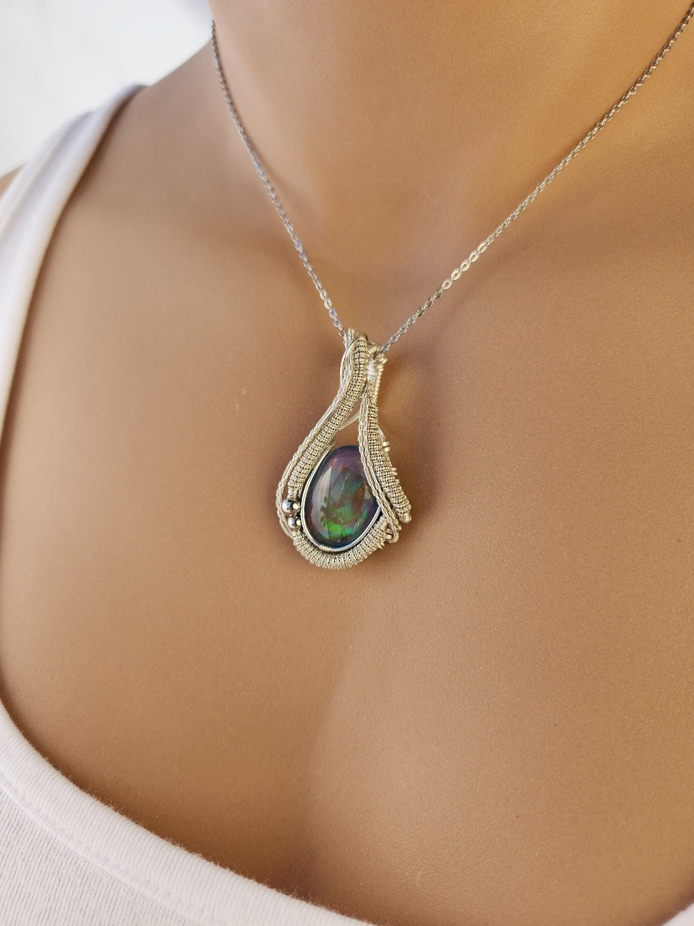 Aurora Opal Glow Pendant