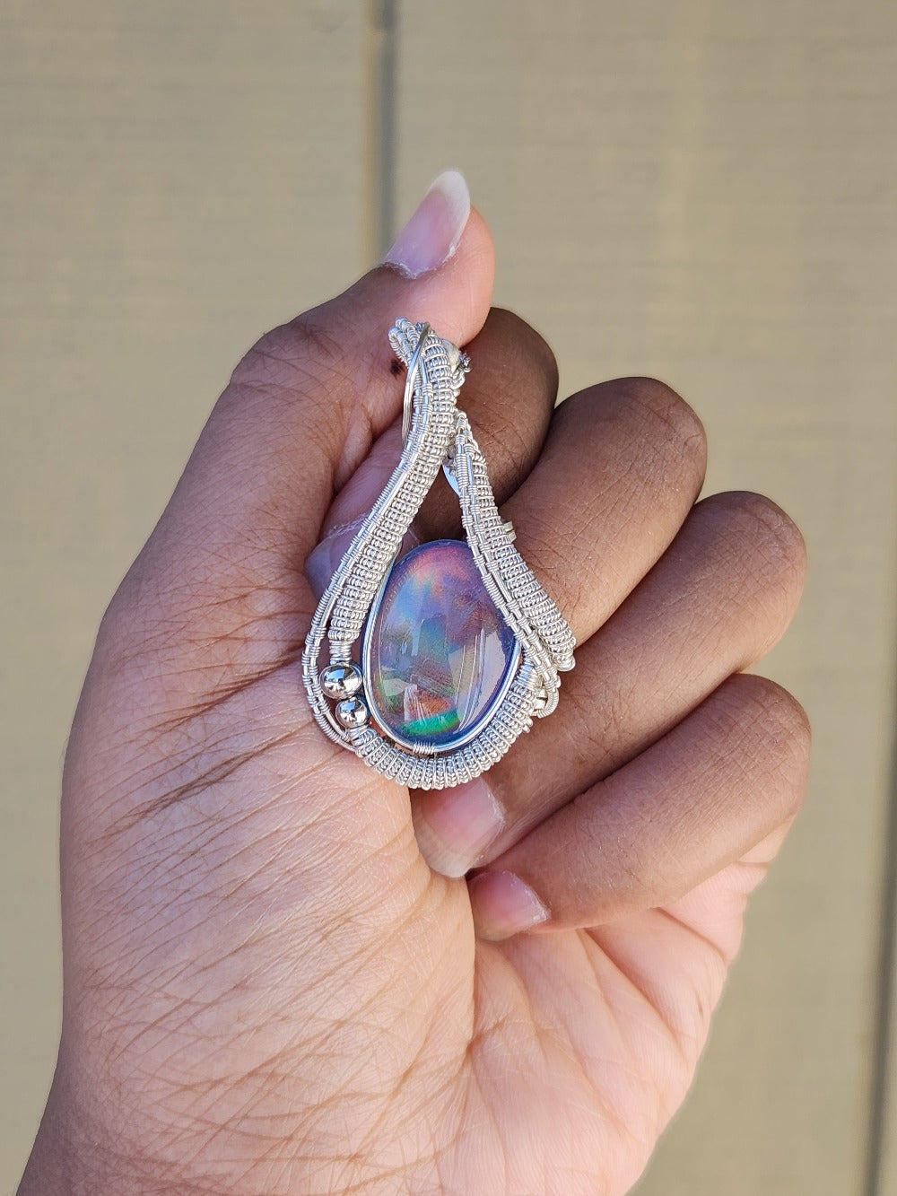 Aurora Opal Glow Pendant