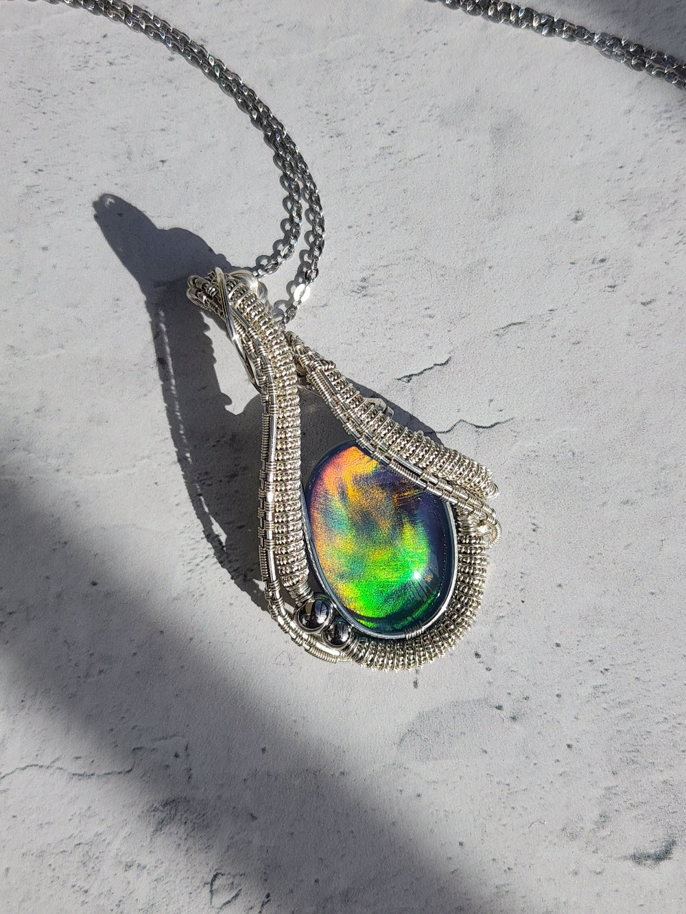 Aurora Opal Glow Pendant