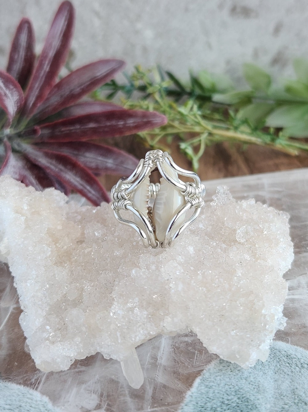 Cowrie Shell Ring