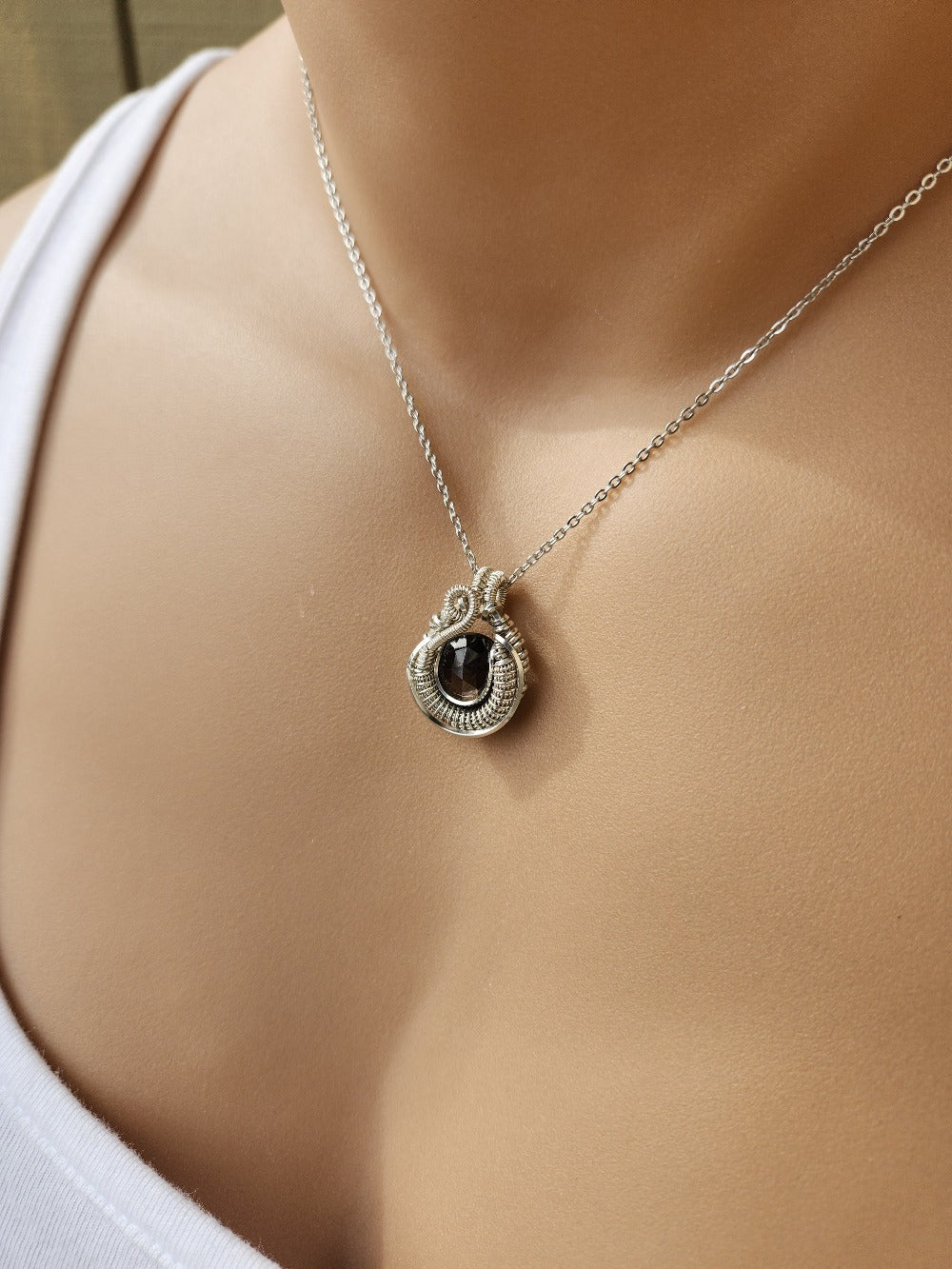 Golden Chocolate Sapphire Mini Pendant