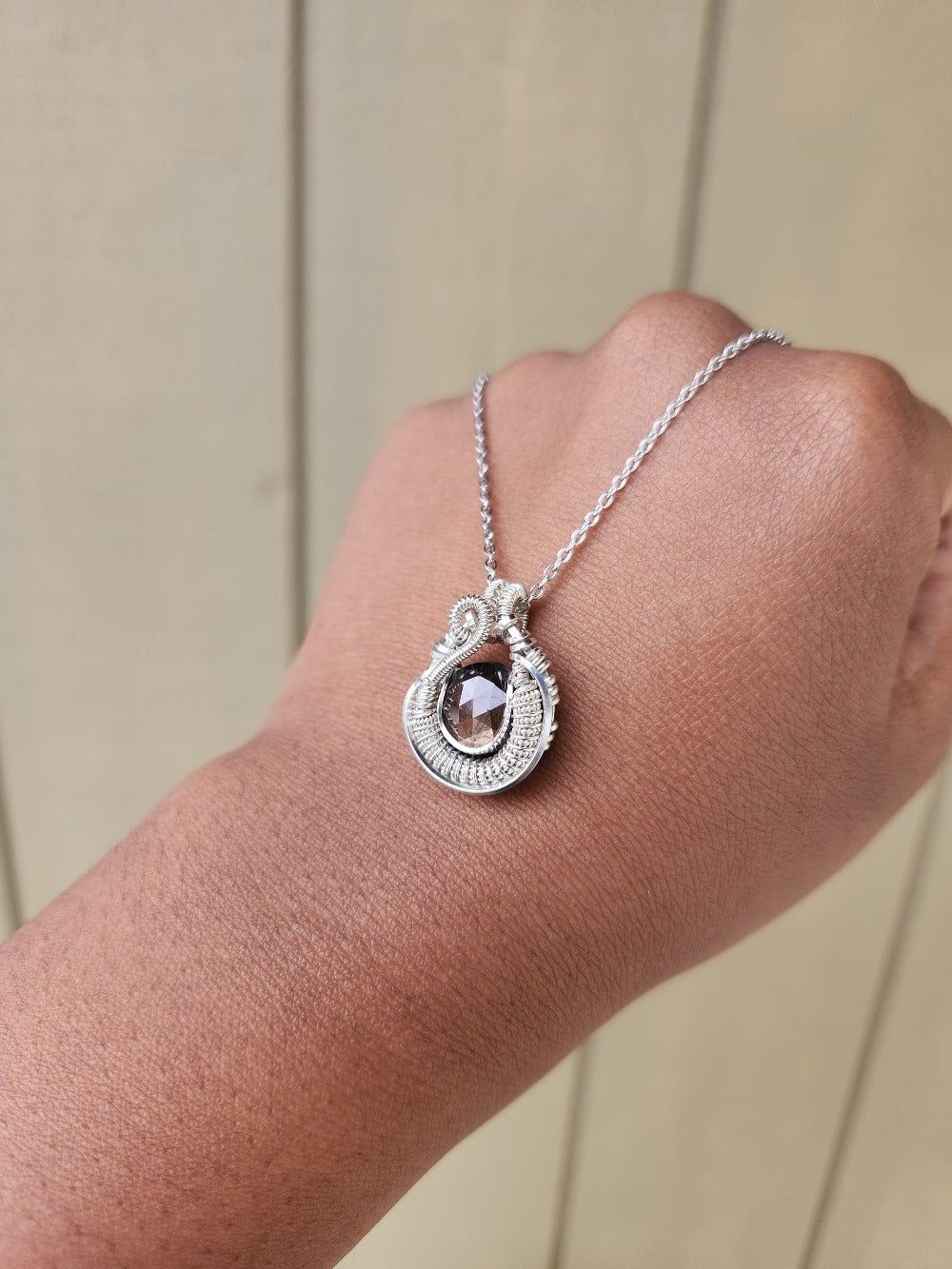 Golden Chocolate Sapphire Mini Pendant