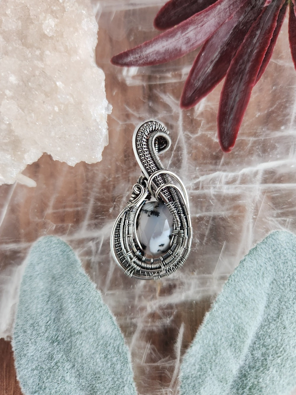 Dendritic Opal Pendant