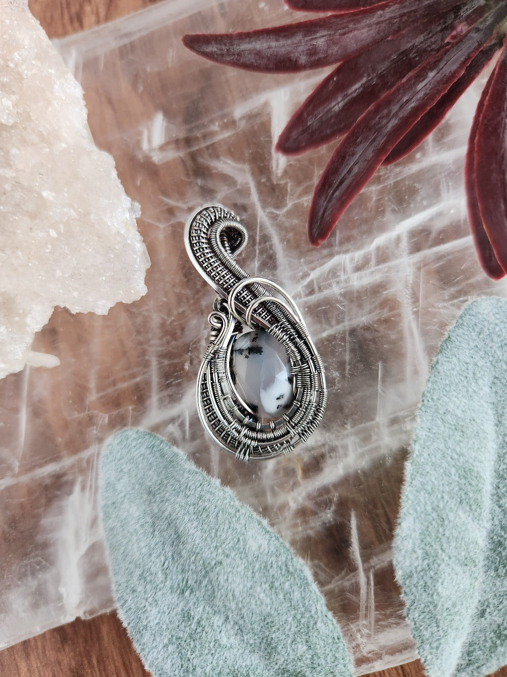 Dendritic Opal Pendant