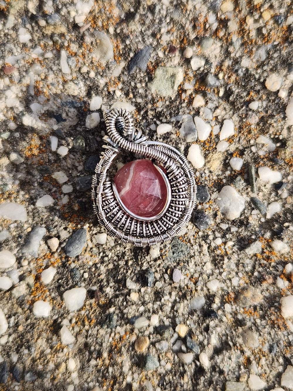 Rhodochrosite Mini Pendant