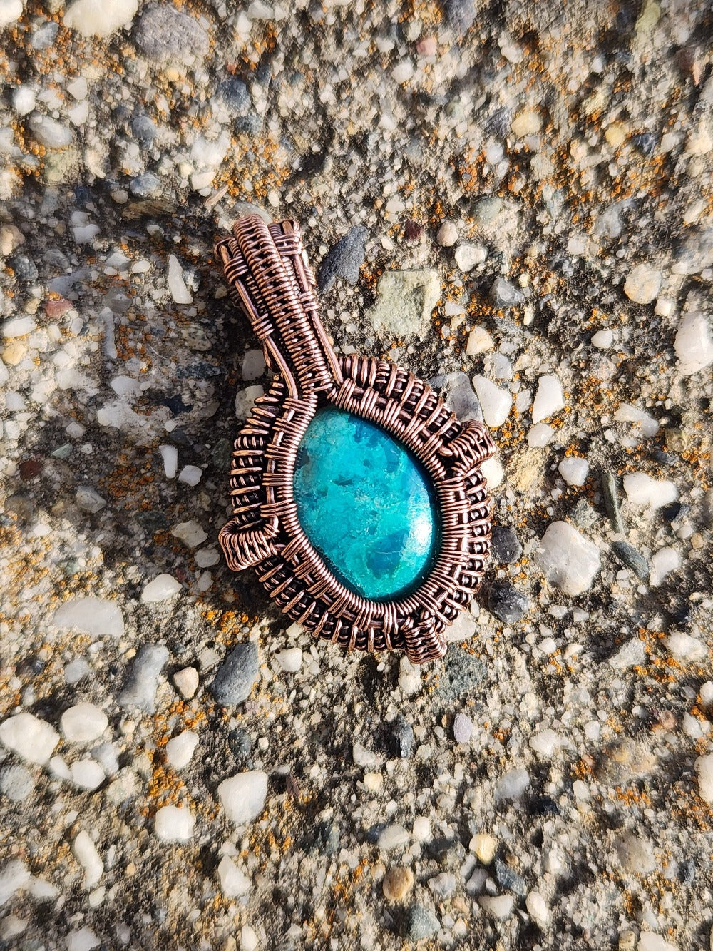 Peruvian Chrysocolla Amulet