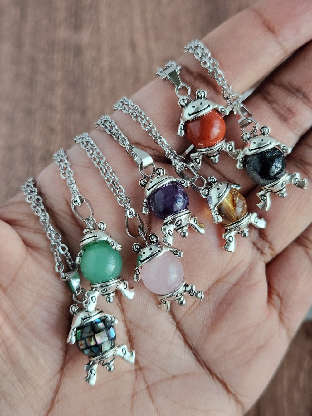 Crystal Frog Necklace