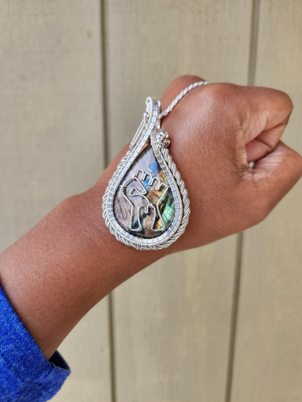 Labradorite Fist Talisman
