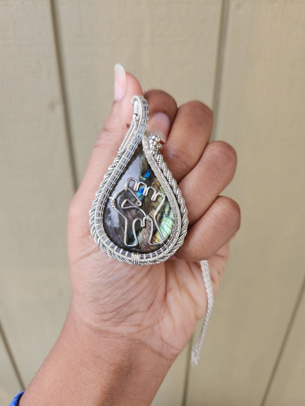 Labradorite Fist Talisman