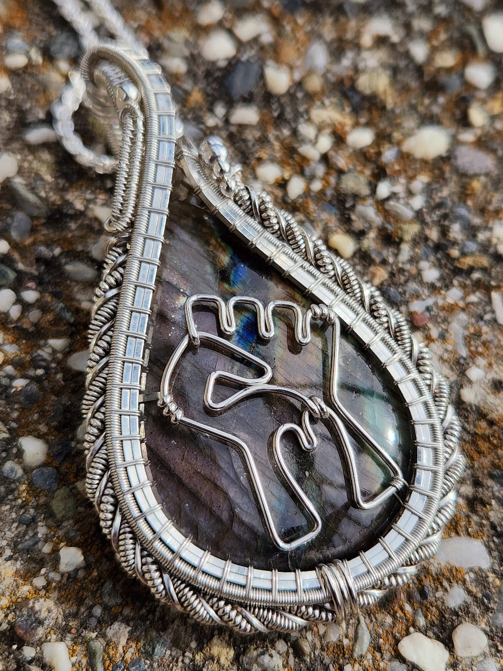 Labradorite Fist Talisman