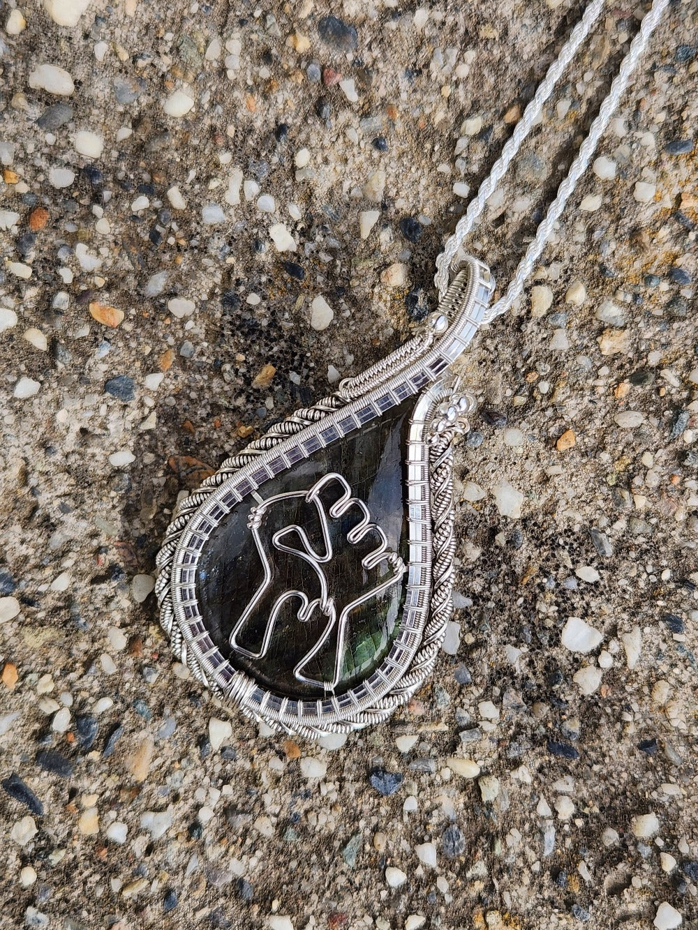 Labradorite Fist Talisman