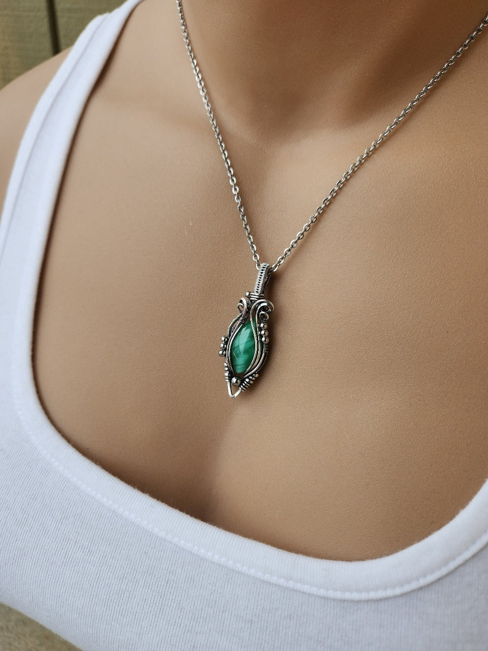 Green Australian Starburst Pendant