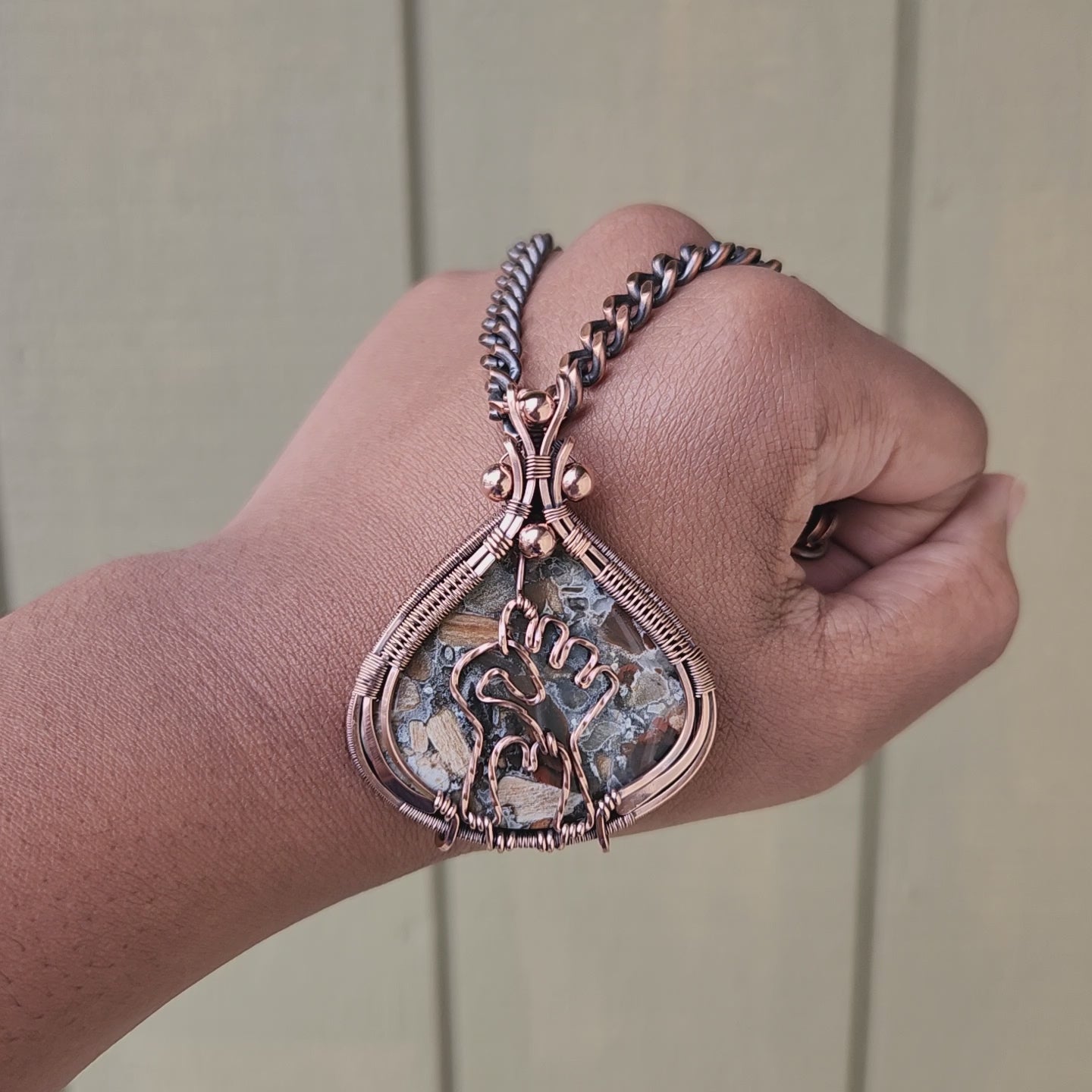 Load and play video in Gallery viewer, African Tabu Tabu Fist Talisman