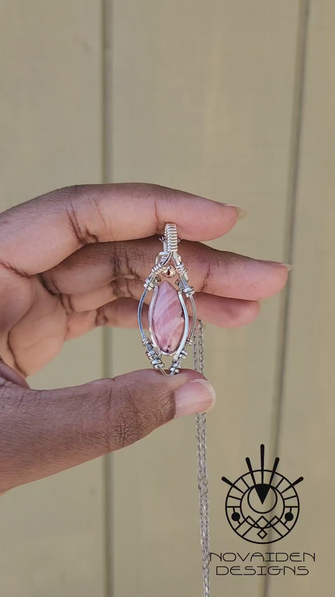 Load and play video in Gallery viewer, Pink Opal in Sterling Silver