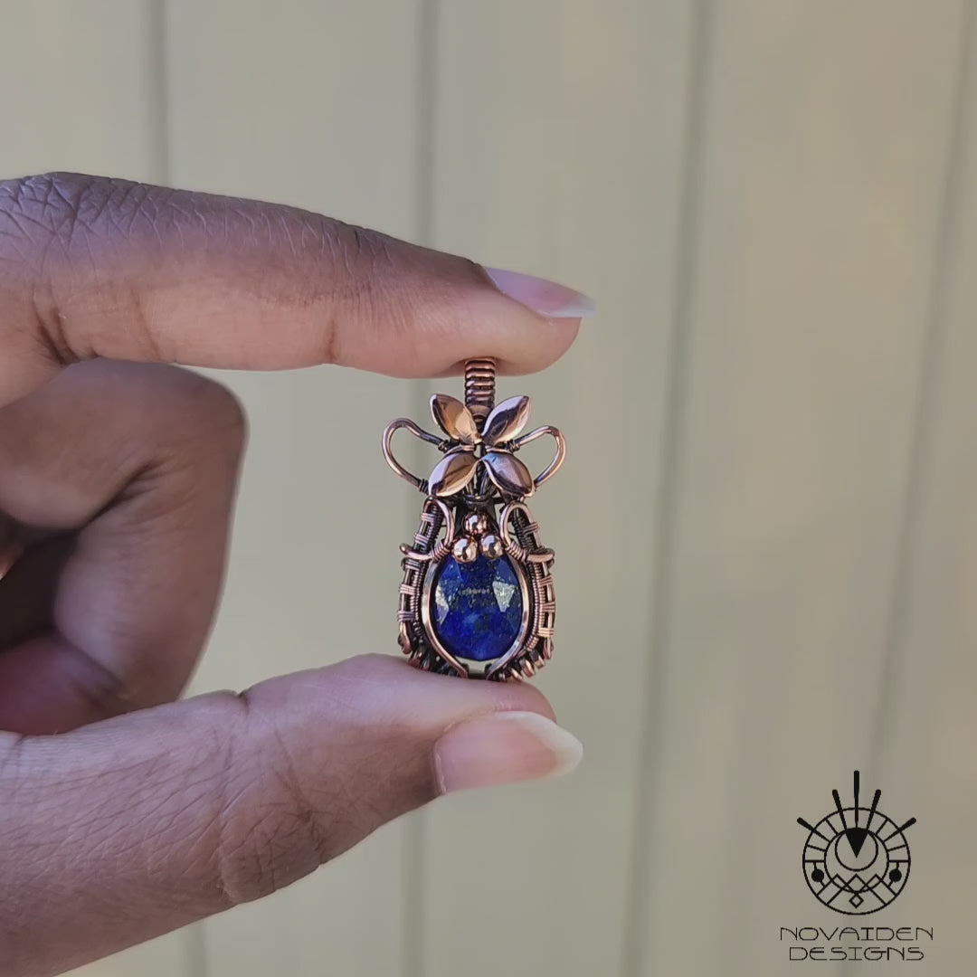 Load and play video in Gallery viewer, Lapis Lazuli in Copper