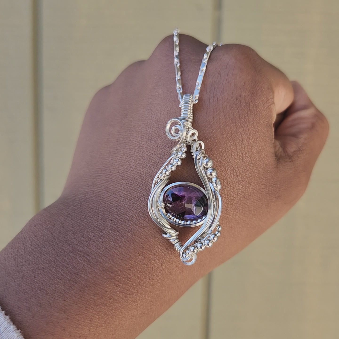 Load and play video in Gallery viewer, Star Amethyst in Silver