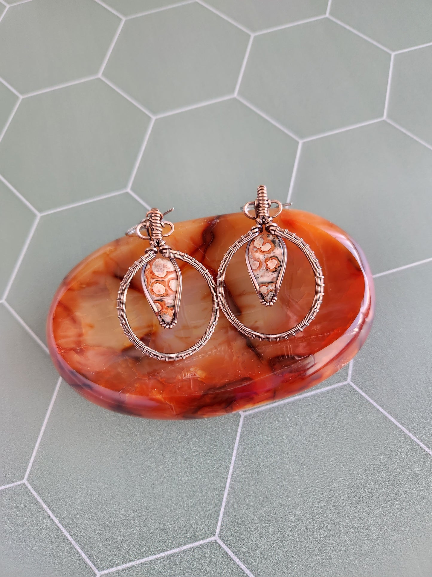 Leopard Skin Jasper Earrings