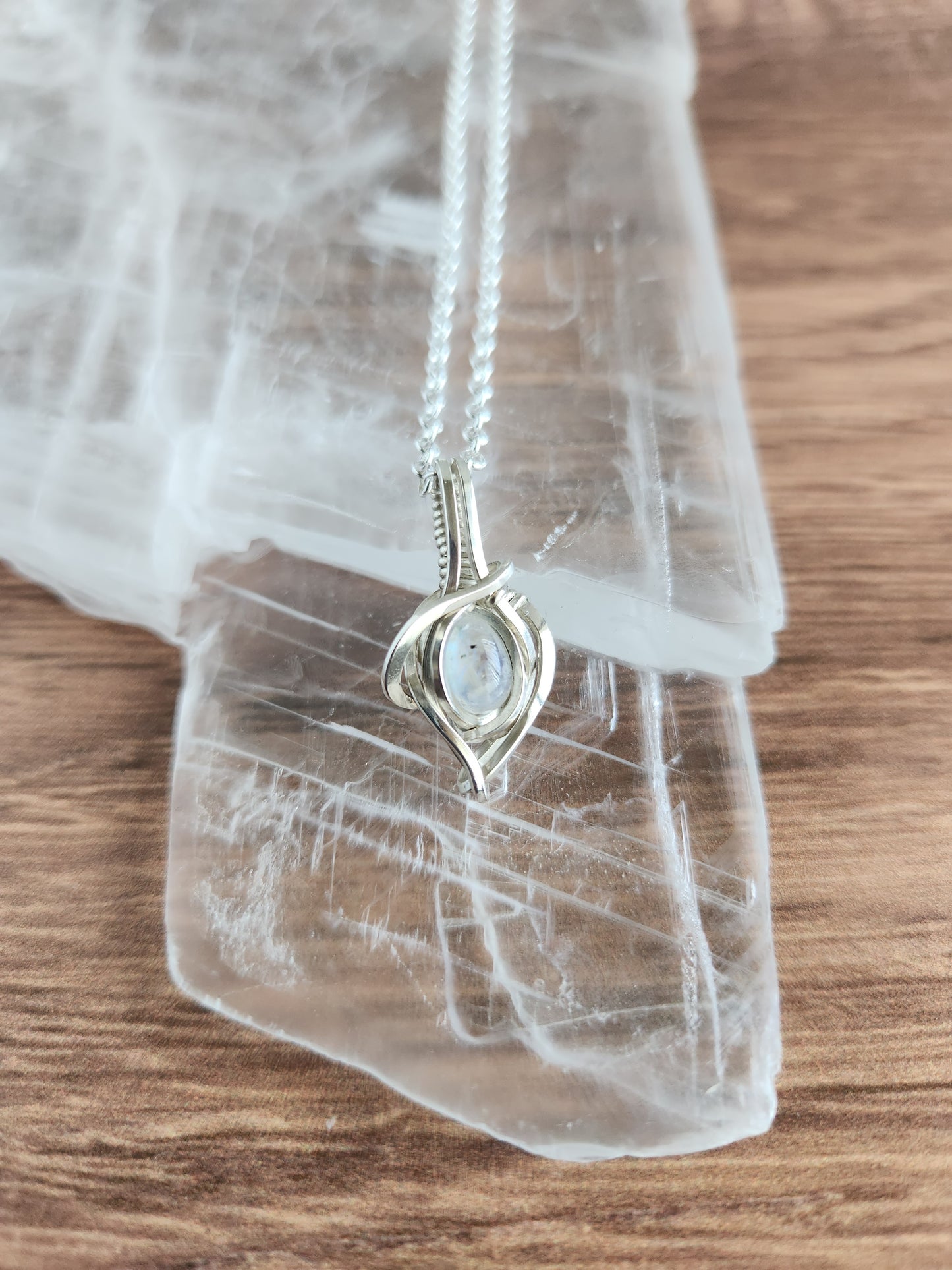 Moonstone in Sterling Silver Mini Pendant