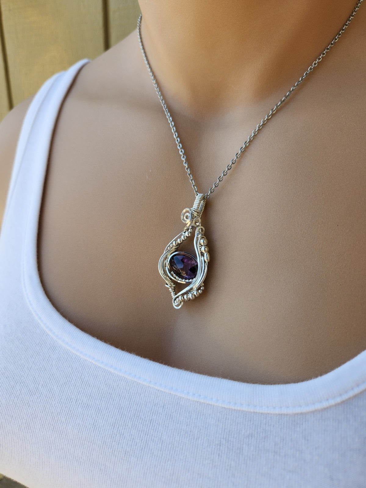 Star Amethyst in Silver