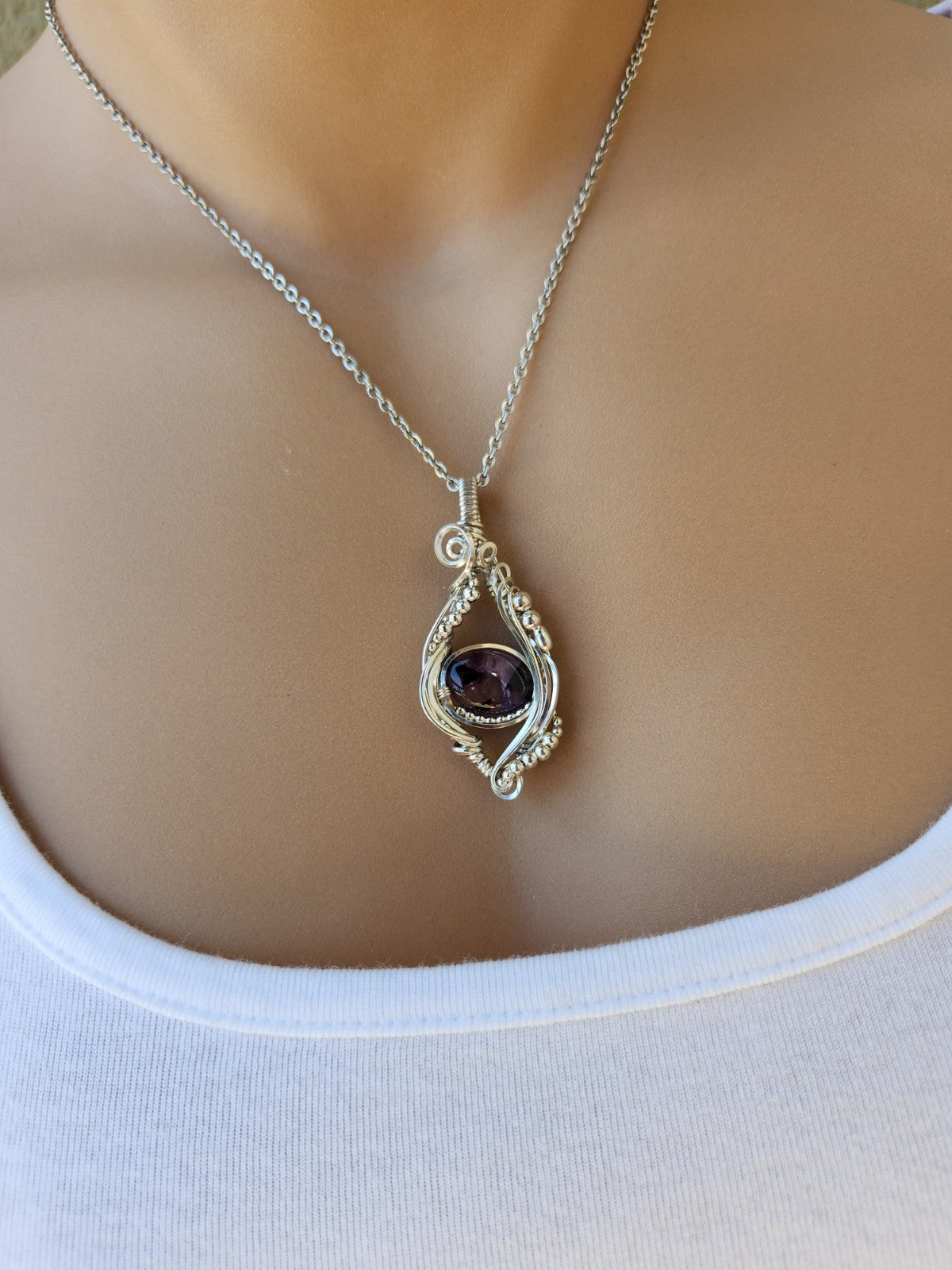 Star Amethyst in Silver