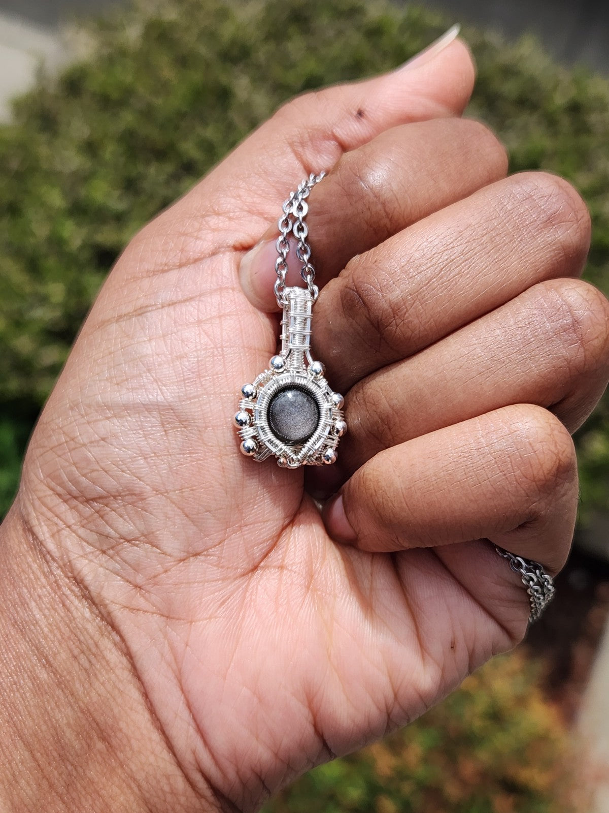 Silver Sheen Obsidian Mini