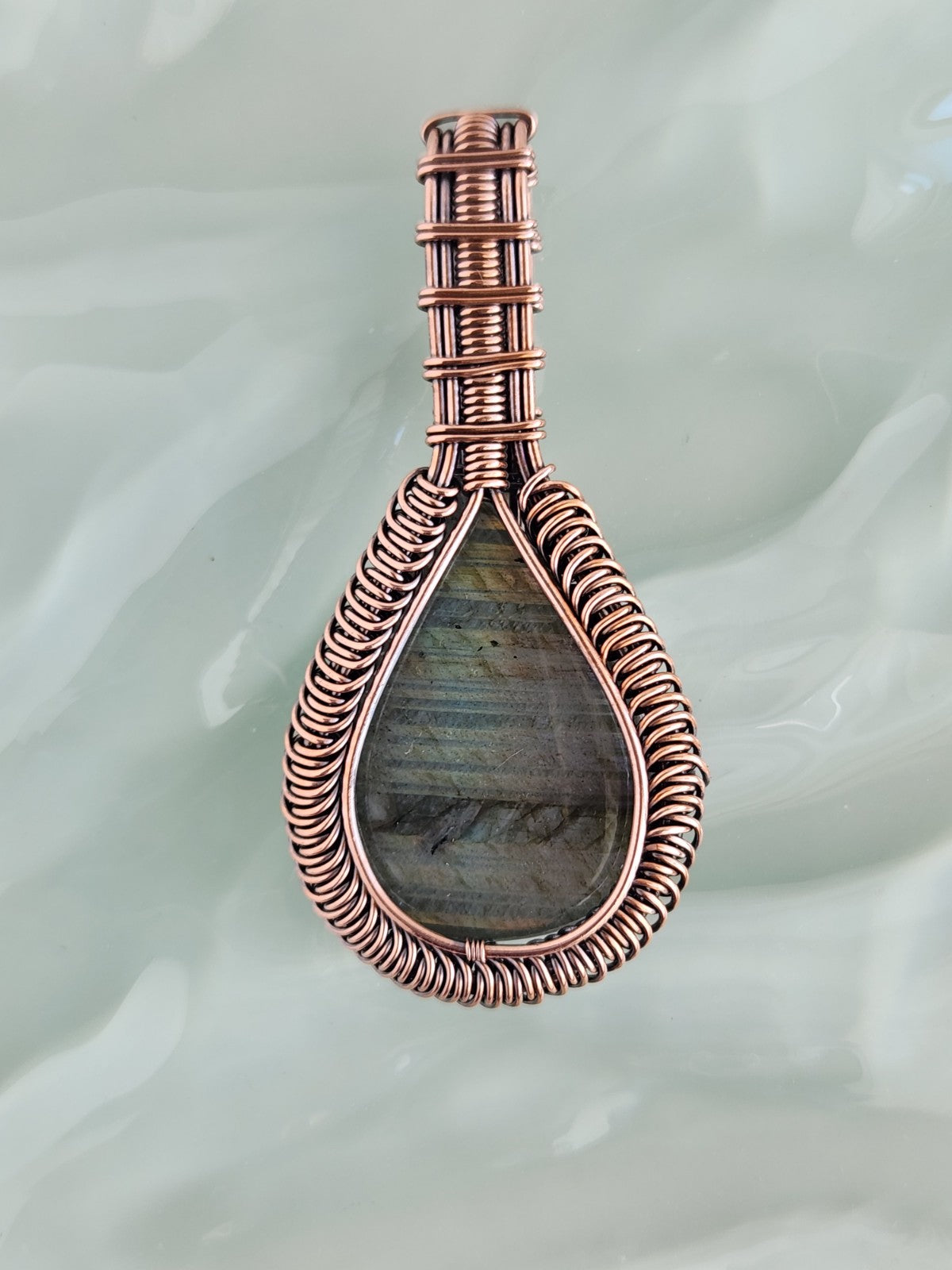 Rainbow Stripe Labradorite Talisman