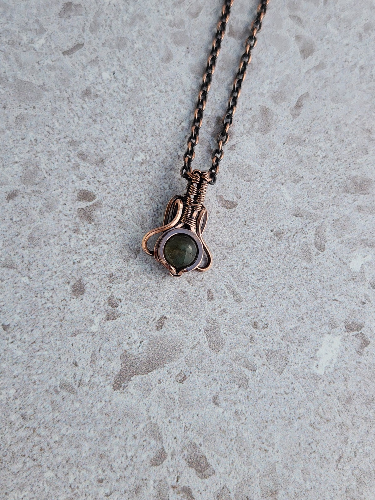 Labradorite in Solid Copper Mini