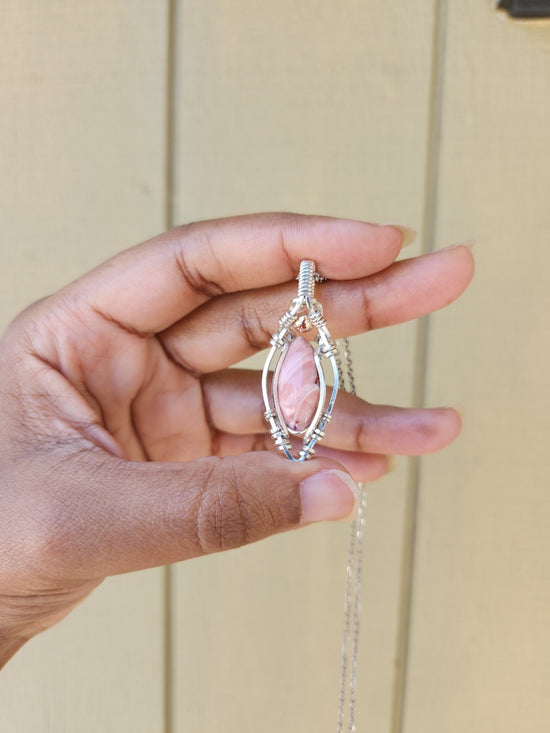 Pink Opal in Sterling Silver