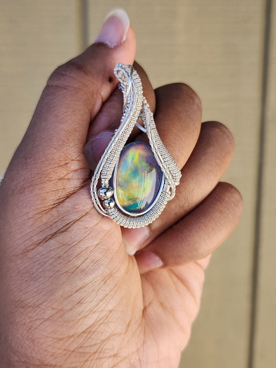 Aurora Opal Glow Pendant