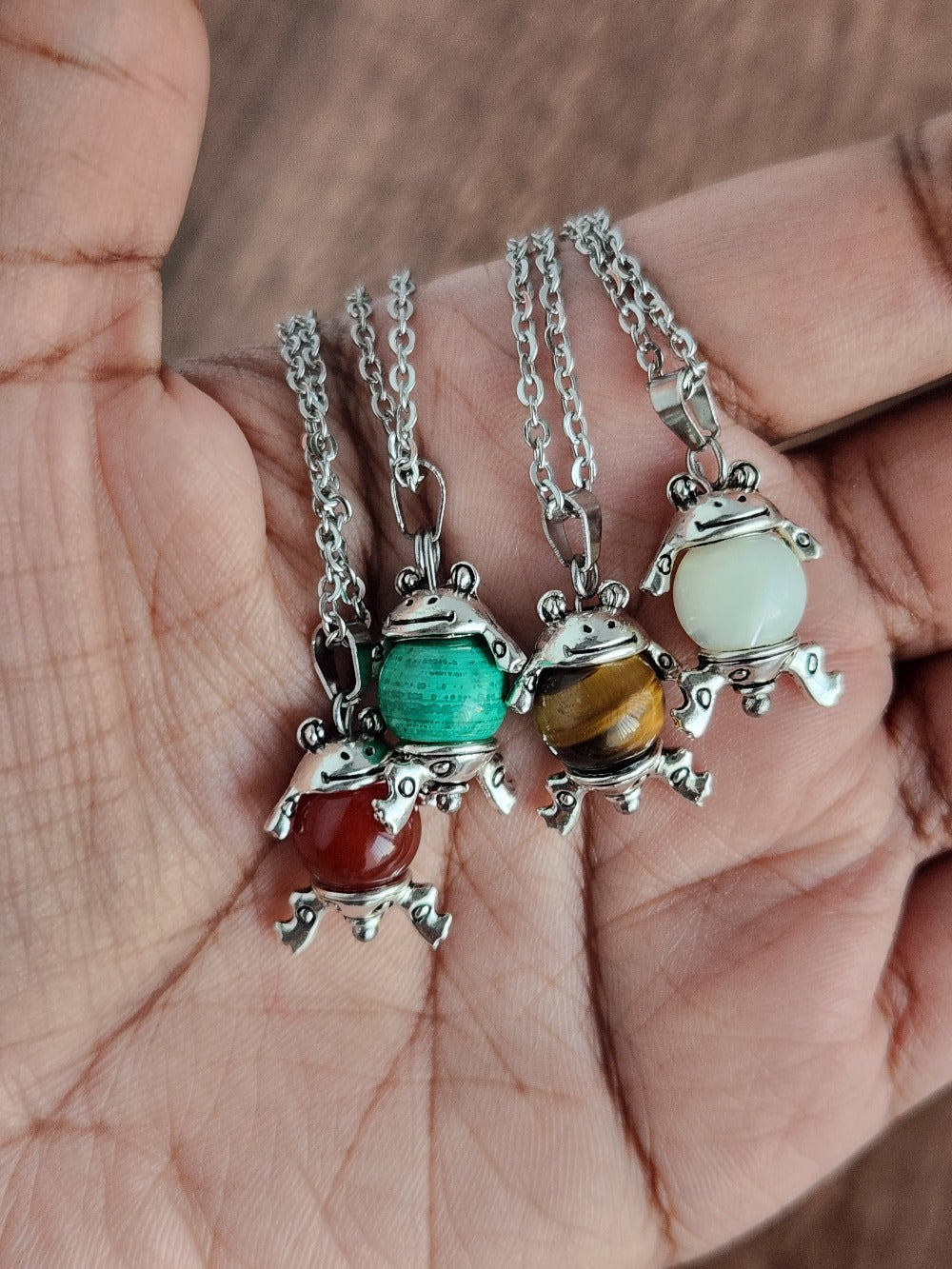 Crystal Frog Necklace