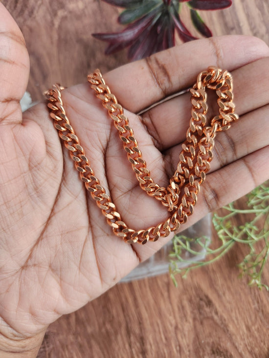 Load image into Gallery viewer, Copper Cuban Link Chain Necklace
