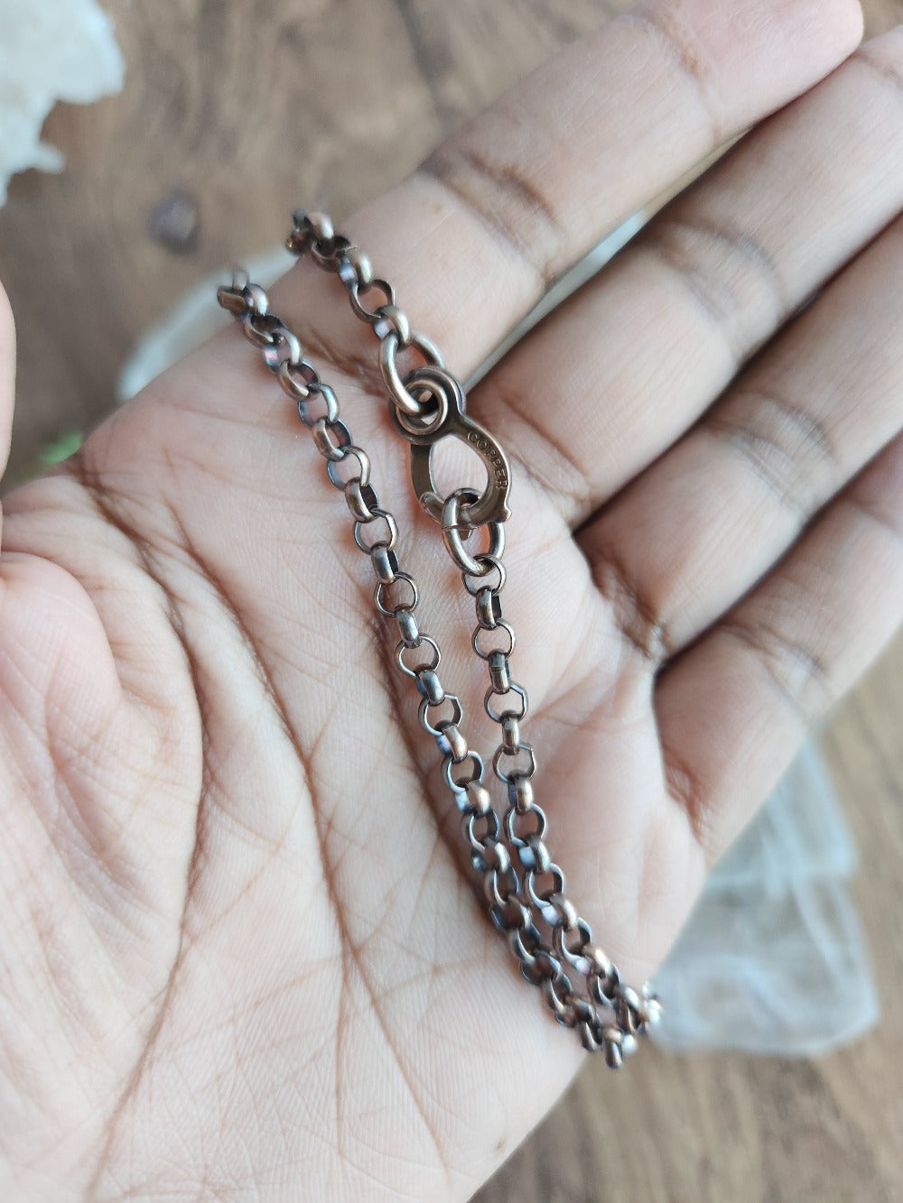 Load image into Gallery viewer, 4.3mm Copper Rolo Chain
