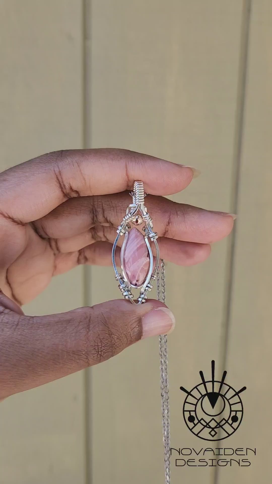 Load and play video in Gallery viewer, Pink Opal in Sterling Silver
