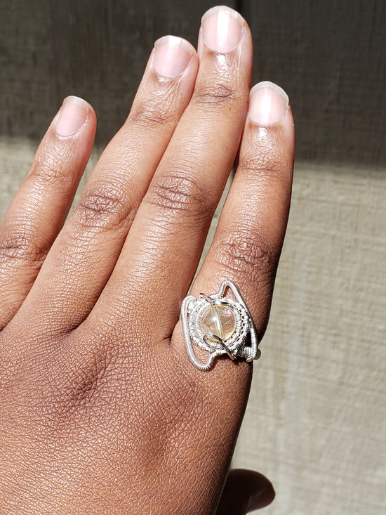 Load image into Gallery viewer, Natural Citrine in Sterling Silver ring

