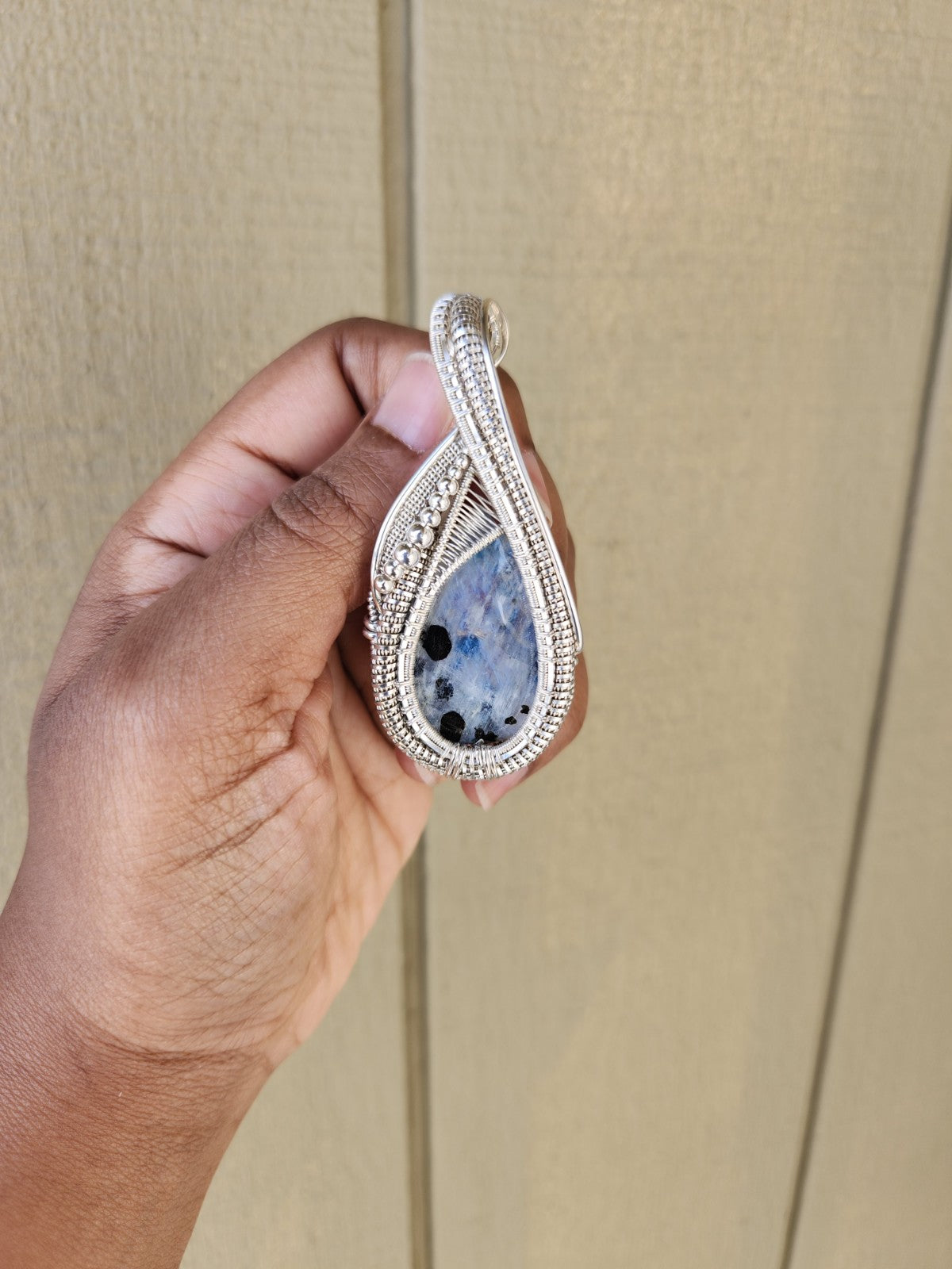 Tourmaline Rainbow Moonstone Pendant