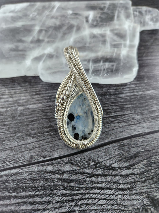 Tourmaline Rainbow Moonstone Pendant